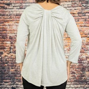 NWOT ~ GIBSON Twisted Draped Back Top